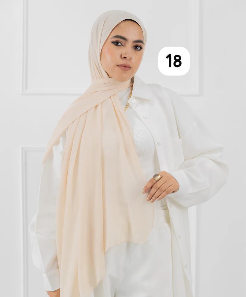 Classic Crepe Chiffon Hijab – Lightweight & Elegant - 70x200 cm