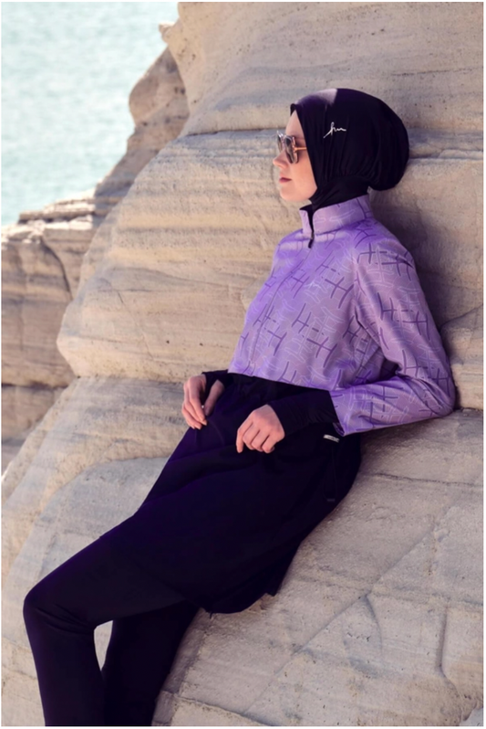 Burkini with Purple design