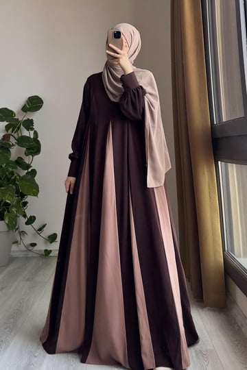 Dilim Garni Dress | Egyptian Silk, One Size, Panelled Flared Style