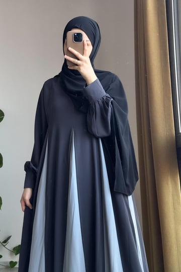 Dilim Garni Dress | Egyptian Silk, One Size, Panelled Flared Style