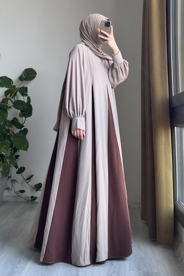 Dilim Garni Dress | Egyptian Silk, One Size, Panelled Flared Style
