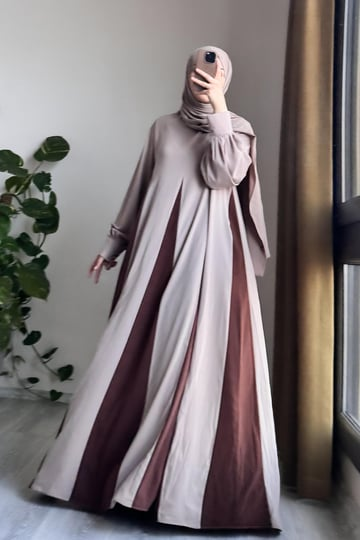 Dilim Garni Dress | Egyptian Silk, One Size, Panelled Flared Style