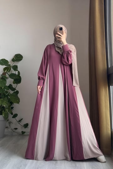 Dilim Garni Dress | Egyptian Silk, One Size, Panelled Flared Style