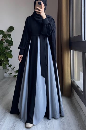 Dilim Garni Dress | Egyptian Silk, One Size, Panelled Flared Style