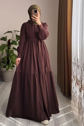 Mihrishah Dress | 145 cm, One‑Size Adjustable, Button‑Down Cotton