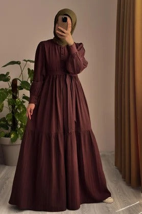Mihrishah Dress | 145 cm, One‑Size Adjustable, Button‑Down Cotton