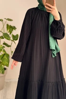 Cotton Dress | 145 cm, One Size, Crinkle Cotton with Belt & Pockets