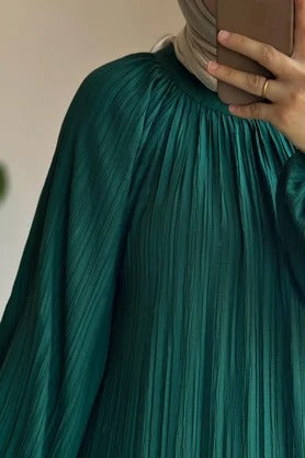 Cotton Dress | 145 cm, One Size, Crinkle Cotton with Belt & Pockets