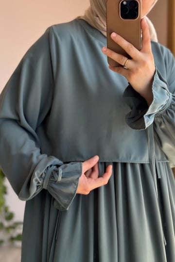 Manolya Dress | Egyptian Silk, One Size, Flared Cut