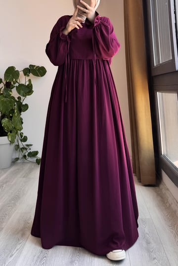 Manolya Dress | Egyptian Silk, One Size, Flared Cut