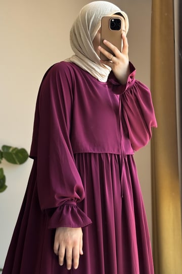 Manolya Dress | Egyptian Silk, One Size, Flared Cut
