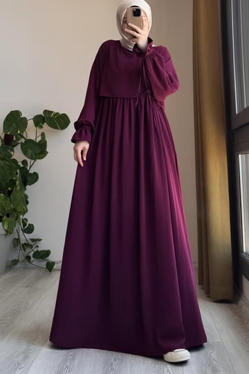 Manolya Dress | Egyptian Silk, One Size, Flared Cut