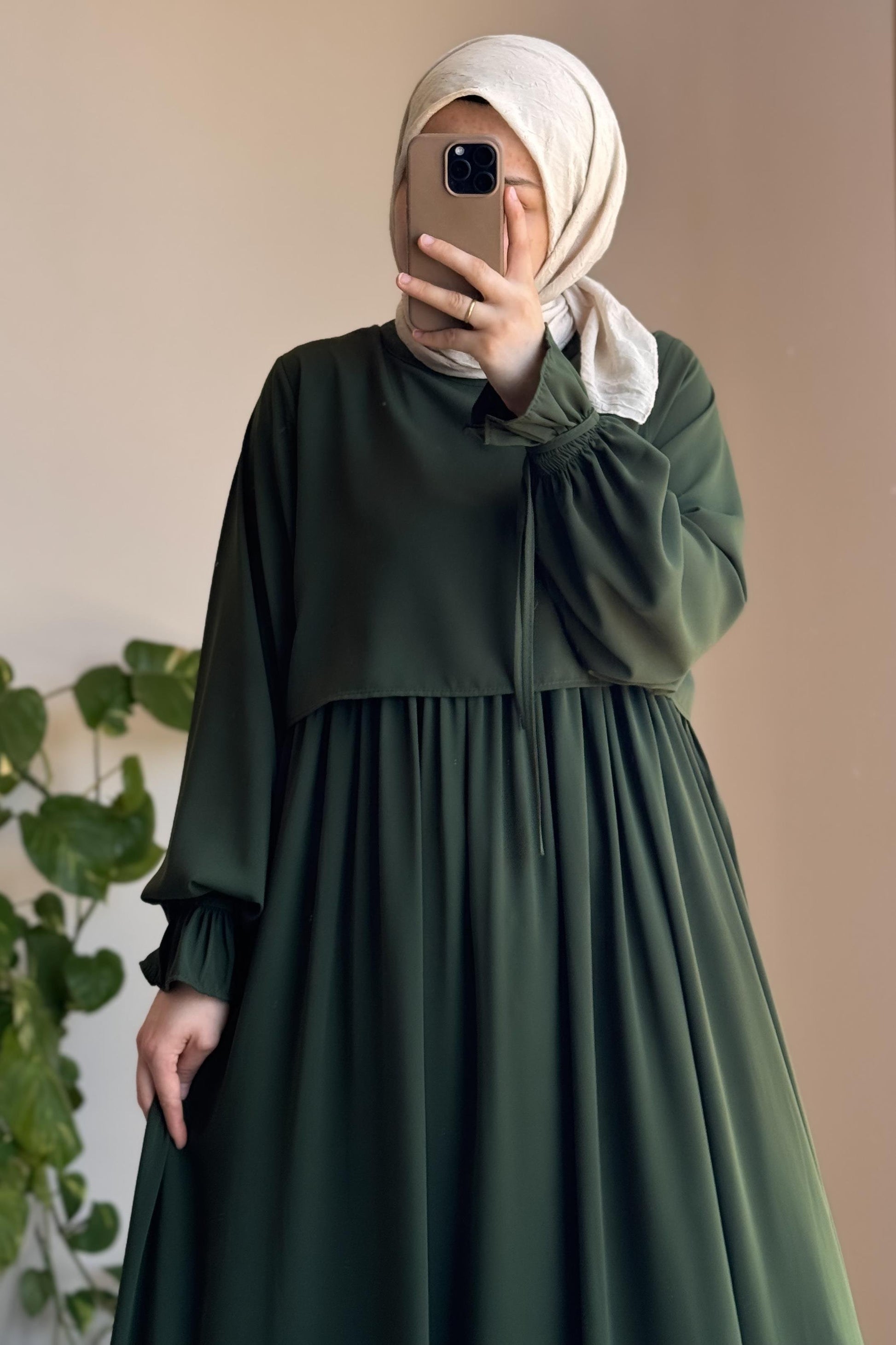 Manolya Dress | Egyptian Silk, One Size, Flared Cut